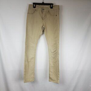 Carbon Skinny Flex Tan Khaki Mens Pants Sz 30/32
